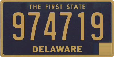 DE license plate 974719