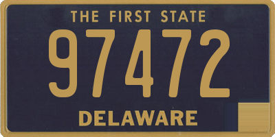 DE license plate 97472