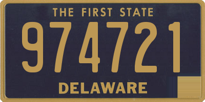 DE license plate 974721