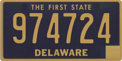 DE license plate 974724