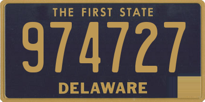 DE license plate 974727