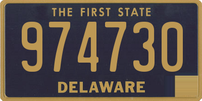 DE license plate 974730