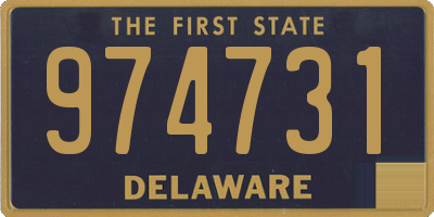 DE license plate 974731