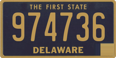 DE license plate 974736