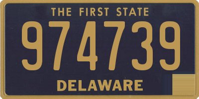 DE license plate 974739