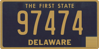 DE license plate 97474