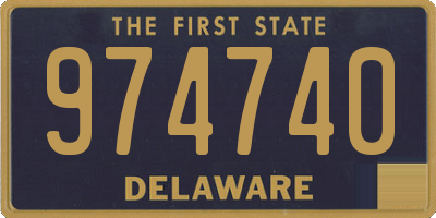 DE license plate 974740