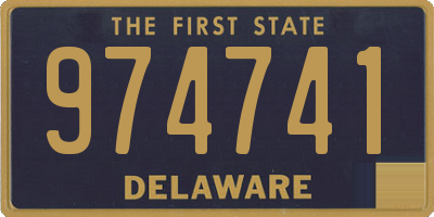 DE license plate 974741