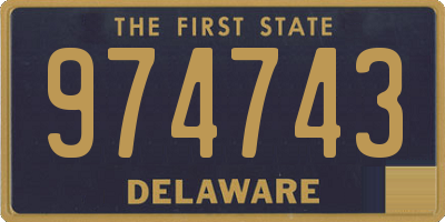 DE license plate 974743