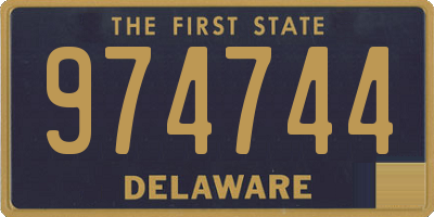 DE license plate 974744