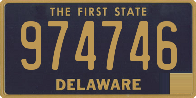 DE license plate 974746