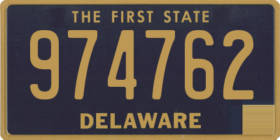 DE license plate 974762