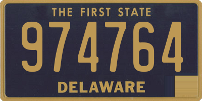 DE license plate 974764