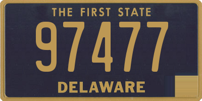 DE license plate 97477