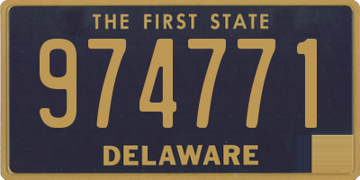 DE license plate 974771