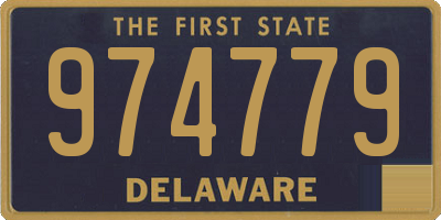 DE license plate 974779