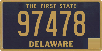 DE license plate 97478