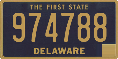 DE license plate 974788