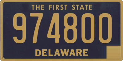 DE license plate 974800