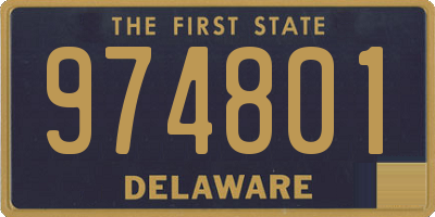 DE license plate 974801