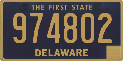 DE license plate 974802