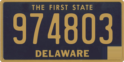 DE license plate 974803