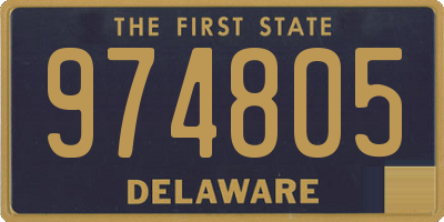 DE license plate 974805