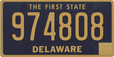 DE license plate 974808