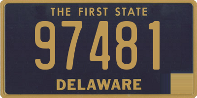 DE license plate 97481