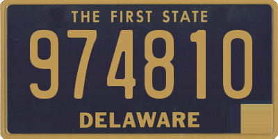 DE license plate 974810