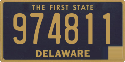 DE license plate 974811