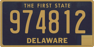 DE license plate 974812