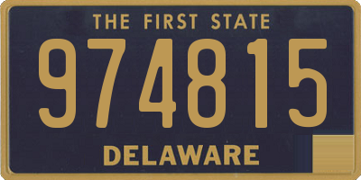 DE license plate 974815