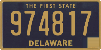 DE license plate 974817