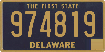 DE license plate 974819