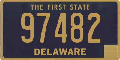 DE license plate 97482