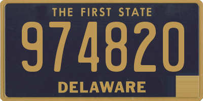 DE license plate 974820