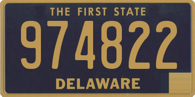 DE license plate 974822