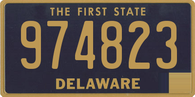 DE license plate 974823