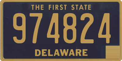 DE license plate 974824