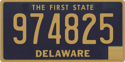 DE license plate 974825