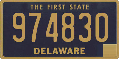 DE license plate 974830