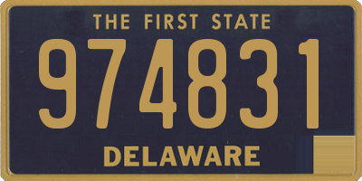 DE license plate 974831