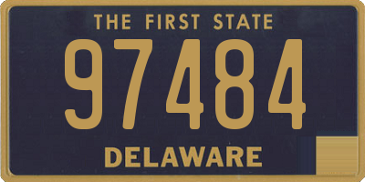 DE license plate 97484