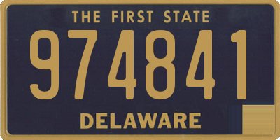 DE license plate 974841