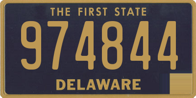 DE license plate 974844