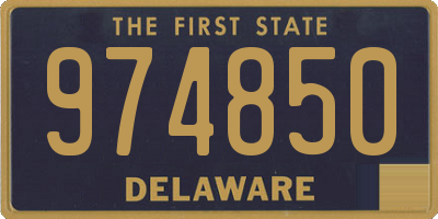 DE license plate 974850