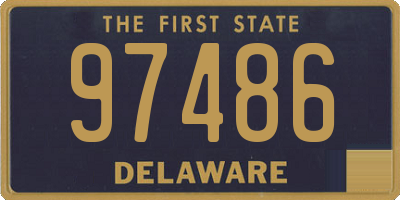DE license plate 97486