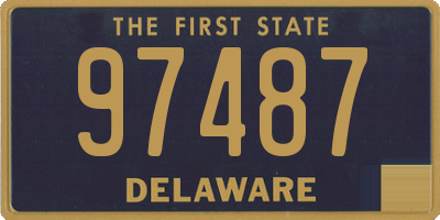 DE license plate 97487