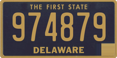 DE license plate 974879